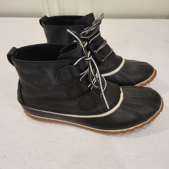 Sorel Shoes - Sorel Out ' N About leather & rubber waterproof rain boots